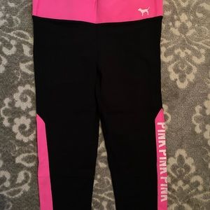 Pink vs crop leggings